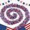 50FT 4th of July Decorations 4th of July Garland Red White and Blue Tinsel Garlands Patriotic Garlands for Holiday Celebration Party Memorial Day Independence Day 4th of July Decor